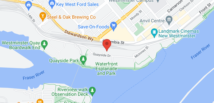 map of 1207 1185 QUAYSIDE DRIVE